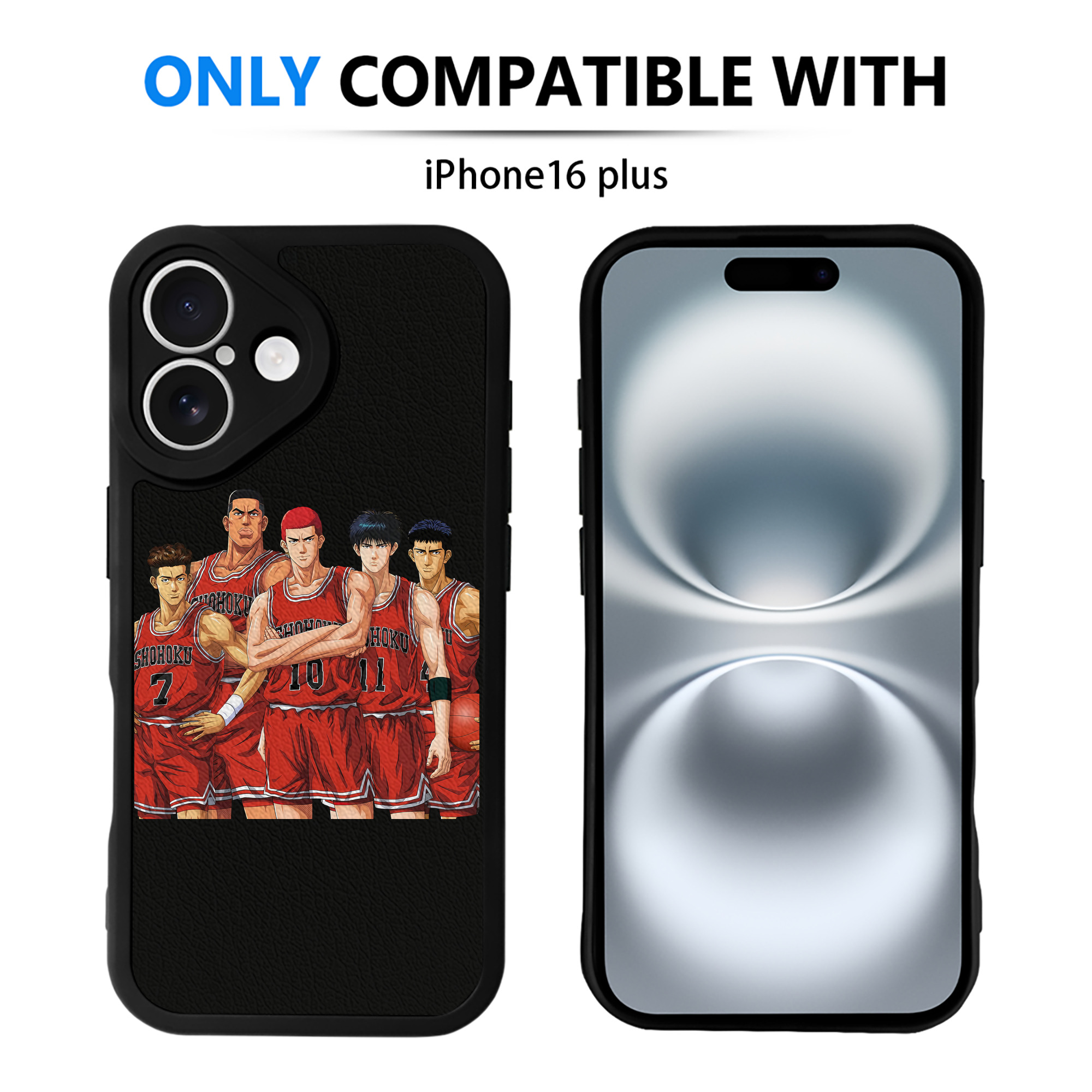 （画像用） SLAM DUNK／スラムダンク 【iPhone 16シリーズ対応】シリコンスマホケース（レザー調） 材質：シリコン